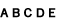 ABCDE